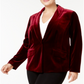 Blazer de veludo plus size feminino INC International Concepts, vinho, tamanho 0X