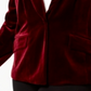 Blazer de veludo plus size feminino INC International Concepts, vinho, tamanho 0X