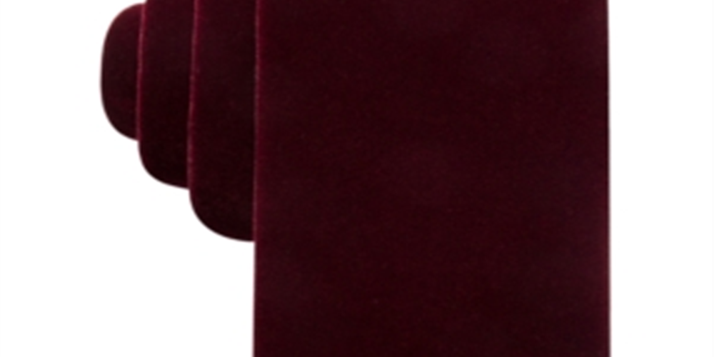 Gravata masculina de veludo liso Ryan Seacrest Distinction com amarração automática, roxa, tamanho único