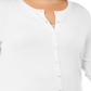 Cardigan feminino plus size com gola redonda e manga comprida Charter Club, branco, tamanho XXXL