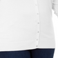 Cardigan feminino plus size com gola redonda e manga comprida Charter Club, branco, tamanho XXXL