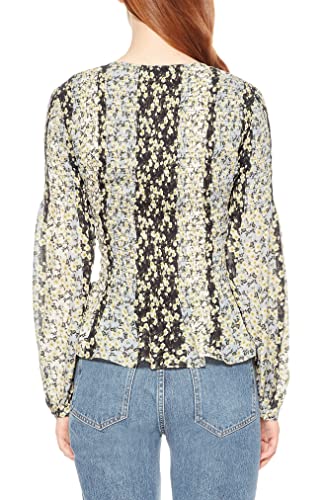 Blusa Parker Feminina Dara Manga Longa Smocked Marrom Tamanho Médio