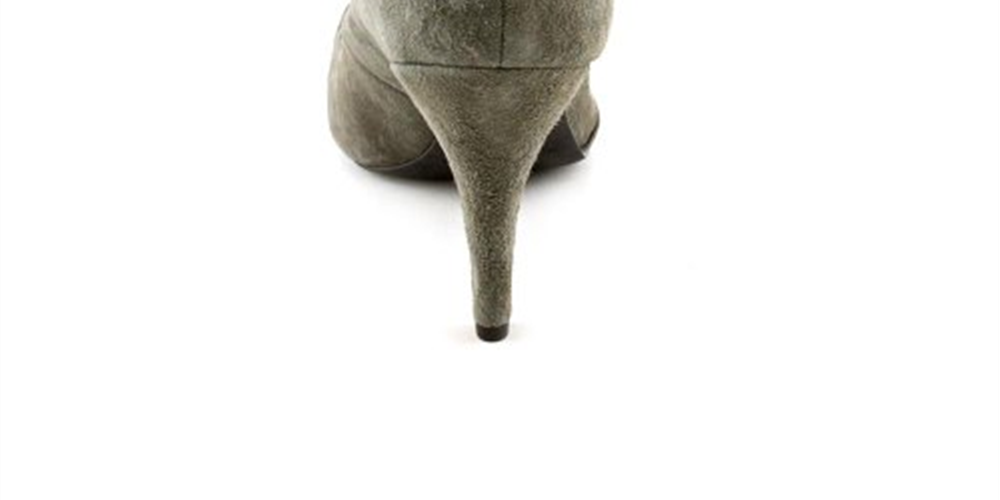 Sapatos plissados ​​de camurça Mona da Style &amp; Co. para mulheres, cinza, tamanho 6M