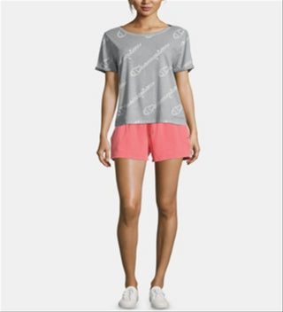 Top curto Champion Fitness Running Feminino Cinza Tamanho Grande