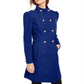 INC International Concepts Casaco feminino trespassado azul tamanho extragrande