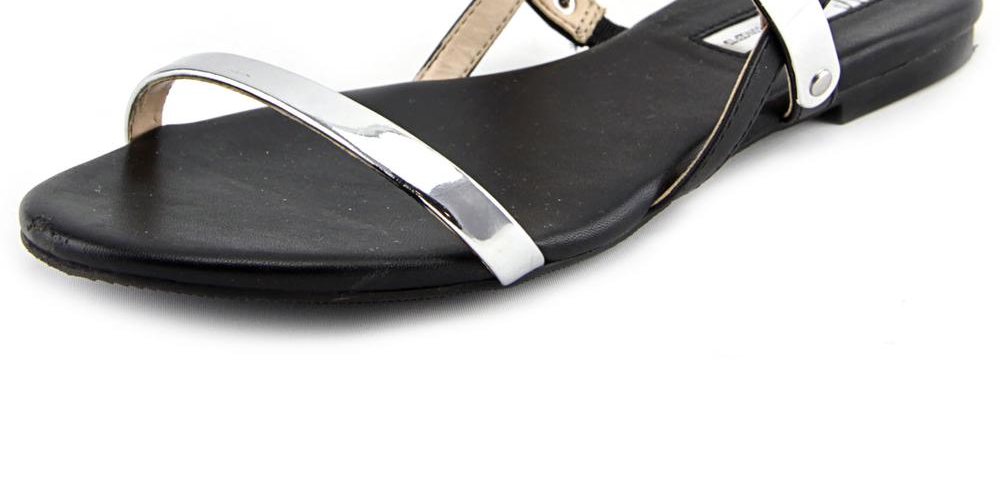 Sandália feminina Ganzi US 8.5 preta com tira traseira INC International Concepts