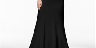 Vestido Calvin Klein Feminino Flare com Zíper e Ajuste Fino Preto Tamanho 2