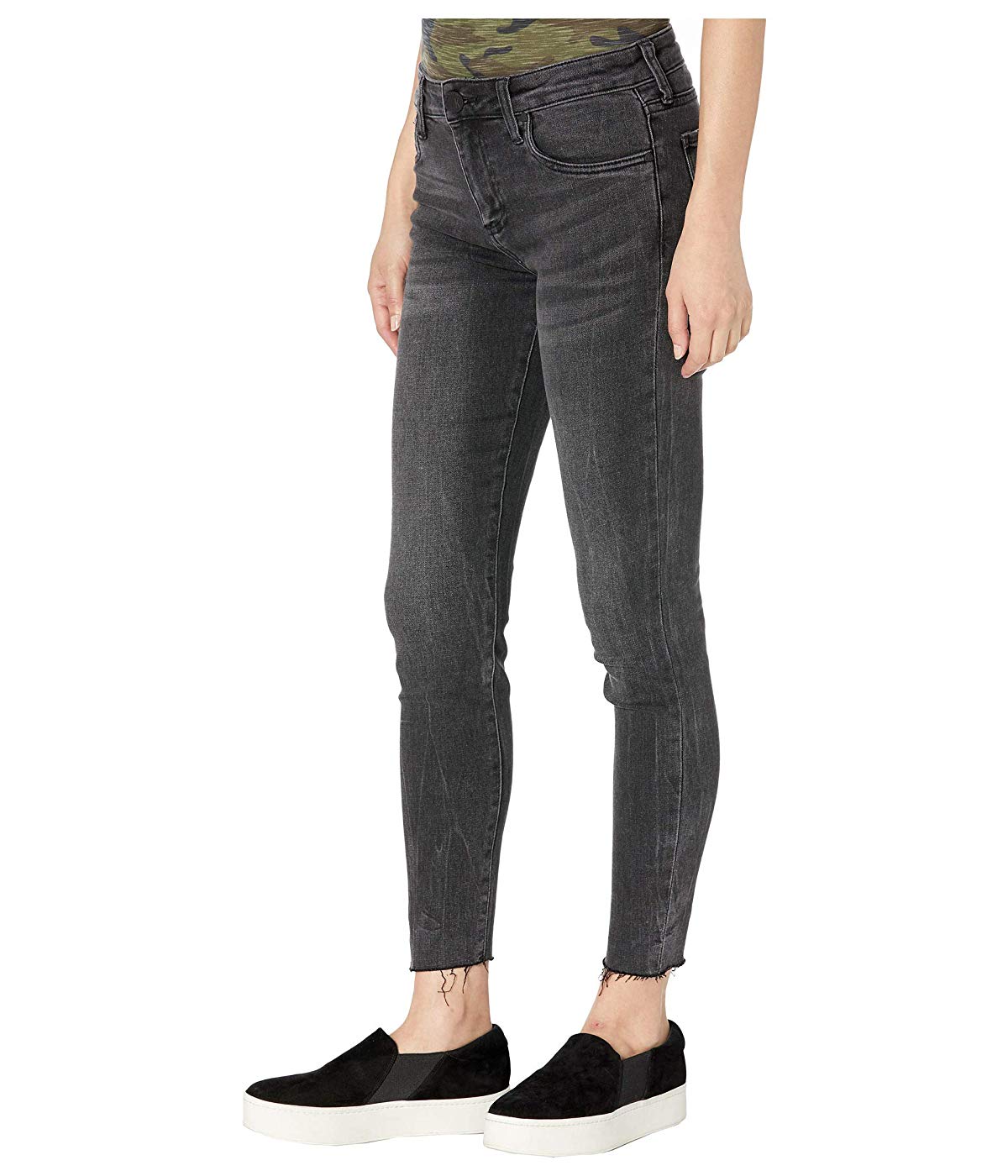 Calça jeans skinny feminina Connie da Kut from the Kloth, cinza, tamanho 2