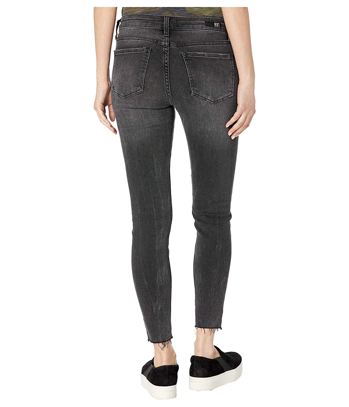 Calça jeans skinny feminina Connie da Kut from the Kloth, cinza, tamanho 2