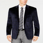 Ralph Lauren Masculino Classic Regular Fit UltraFlex Veludo Xadrez Casaco Esportivo Azul Tamanho 46