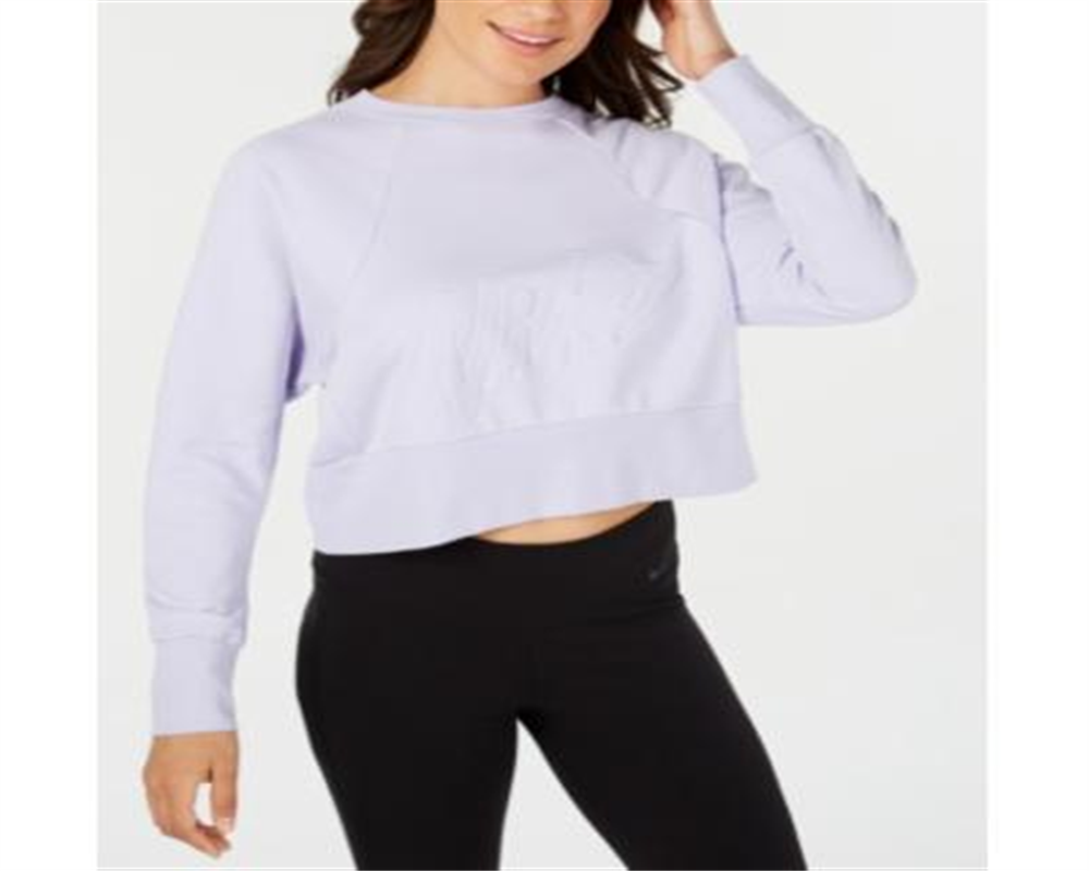 Camiseta Nike Get Fit Lux Crew Feminina Roxa Tamanho Médio