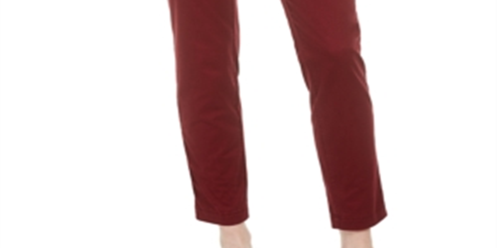 Calça feminina slim Maison Jules vermelha tamanho 4