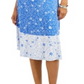 Vestido floral feminino Charter Club sem mangas azul tamanho extragrande