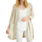Alfani Topper Feminino Aberto Frente Cardigan Top Marrom Tamanho Grande