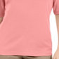 Blusa feminina Karen Scott com decote em V e detalhe de botão, rosa, tamanho pequeno
