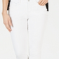 Calça jeans feminina Charter Club Tummy Control Bristol Capri, branca, tamanho 16