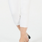 Calça jeans feminina Charter Club Tummy Control Bristol Capri, branca, tamanho 16