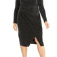 Vestido envelope falso com brilho da moda feminino Rachel Roy, tamanho 20W