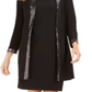 Vestido e jaqueta com acabamento embelezado Jessica Howard feminino, preto, tamanho 10