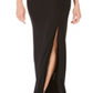 Vestido de festa longo sem mangas Vince Camuto feminino, preto, tamanho 4