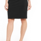 Vestido de coquetel Calvin Klein feminino com zíper e manga 3/4, decote em V e bainha acima do joelho, preto, tamanho 2