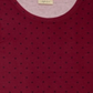 Blusa feminina com estampa de bolinhas e mangas bufantes, tamanho pequeno, vermelha, estilo &amp; co