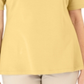 Karen Scott Blusa Feminina de Crochê de Algodão com Frente Amarela Tamanho P