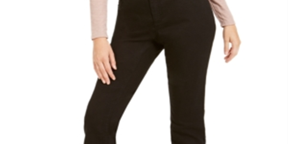 Calça jeans skinny feminina Essential Curvy Fit da INC International Concepts, preta, tamanho 4S