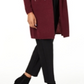 Cardigan feminino Charter Club Pure Cashmere com detalhes em vermelho, tamanho G