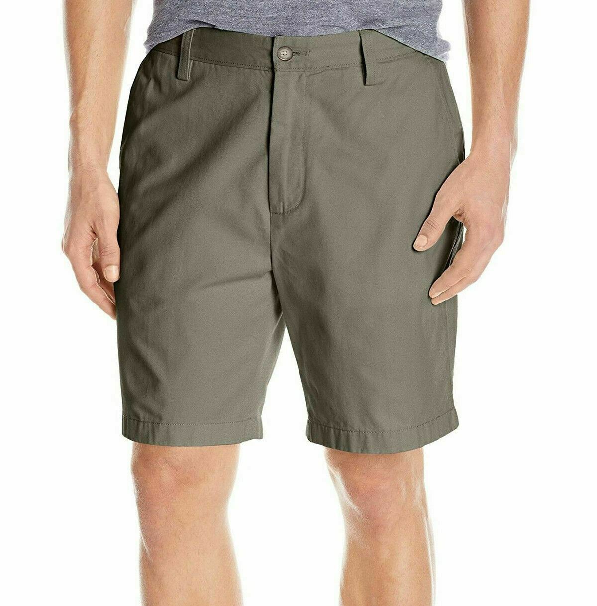 Calções de convés Nautica Stretch Classic Fit para homem, verde, tamanho 42