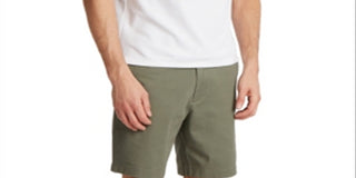 Calções de convés Nautica Stretch Classic Fit para homem, verde, tamanho 42