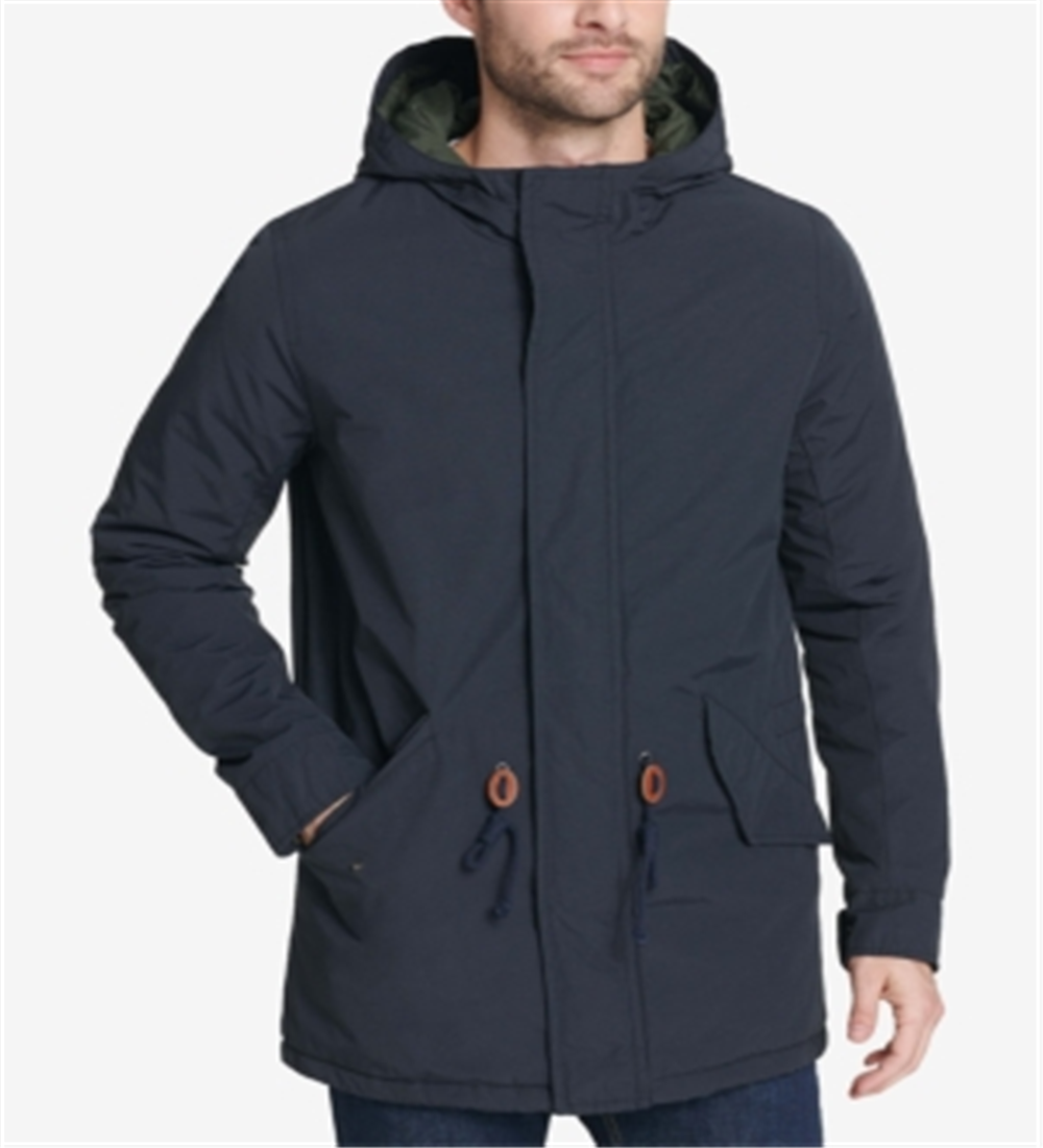 Jaqueta Parka Longa com Capuz Masculina Levi's Azul Tamanho XX-G