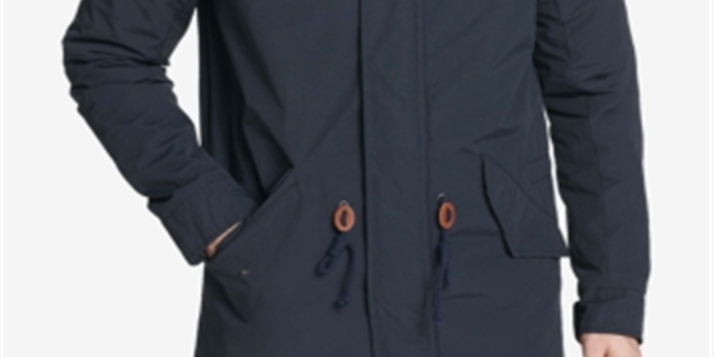 Jaqueta Parka Longa com Capuz Masculina Levi's Azul Tamanho XX-G