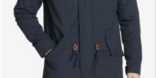 Levi's Men's Long Hooded Parka Jacket Blue Size XX-Large