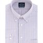 Camisa social masculina Eagle com gola xadrez roxa, tamanho 18,5 x 36 x 37