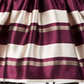 Vestido listrado de veludo jacquard da Bonnie Baby Girl, tamanho 12 meses, vermelho