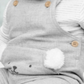 Conjunto de macacão e camiseta listrada Carter's Baby Boy, 2 peças, tamanho cinza, recém-nascido