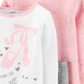 Conjunto de pijama Carter's Toddler Girl's Sleep Bottoms Dance All Night' Ballet 2 pares rosa tamanho 2T