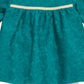 Conjunto de túnica de renda e leggings com babados First Impressions para bebê menina, 2 peças, verde, tamanho 0-3