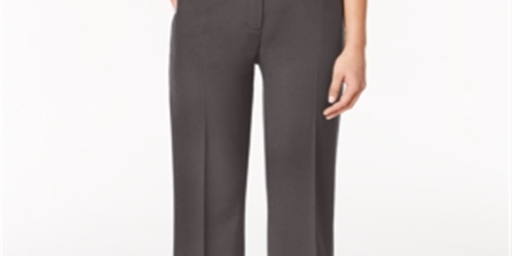 Calça Alfani Curvy Bootcut Feminina Cinza Tamanho 16X3