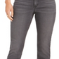 Jeans feminino estilo &amp; co com bolso brilhante e corte bootcut, preto, tamanho 2, pequeno
