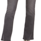 Jeans feminino estilo &amp; co com bolso brilhante e corte bootcut, preto, tamanho 2, pequeno