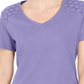 Karen Scott Blusa Feminina Gola V Ombro a Ombro Roxa Tamanho P