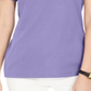 Karen Scott Blusa Feminina Gola V Ombro a Ombro Roxa Tamanho P