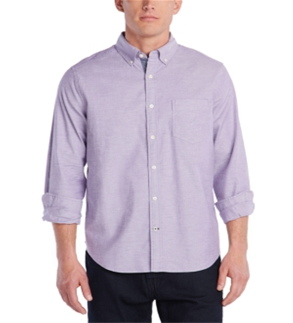 Camisa Oxford Masculina Nautica Lisa Roxa Tamanho Médio