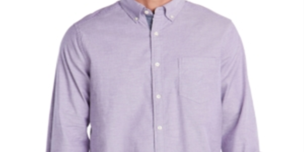 Camisa Oxford Masculina Nautica Lisa Roxa Tamanho Médio