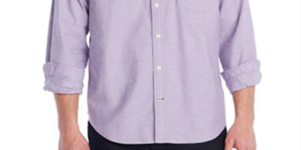 Camisa Oxford Masculina Nautica Lisa Roxa Tamanho Médio