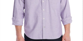 Camisa Oxford Masculina Nautica Lisa Roxa Tamanho Médio