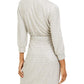 Vestido infantil City Studios Surplice A Line Cinza Tamanho 0