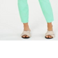 Calça feminina Chelsea Tummy Control Skinny Leg Tornozelo Charter Club Verde Tamanho 4
